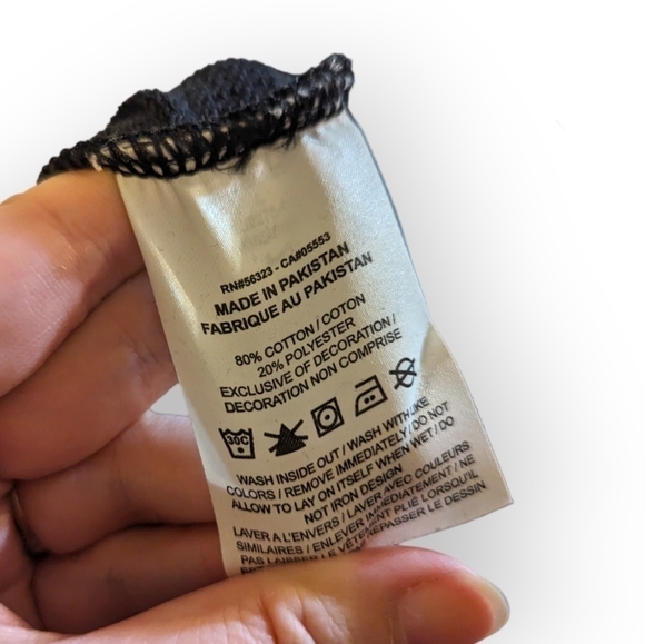 Nike Icon Clash Cropped Tee Size Large Cropped Black Shirt w/ Drawstring Waist - Picture 7 of 8